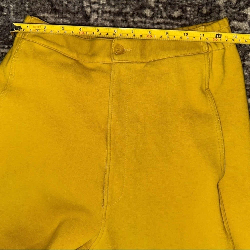 Rita Row Women’s Size 38 M Marigold Yellow High Rise Slouchy Cropped Pants - Picture 6 of 10